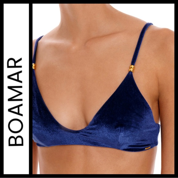 NWOT FP BOAMAR Yulia Velvet Bikini Top - Picture 1 of 13